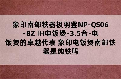 象印南部铁器极羽釜NP-QS06-BZ IH电饭煲-3.5合-电饭煲的卓越代表 象印电饭煲南部铁器是纯铁吗